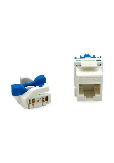 Keystone Jack Utp Cat6 180 D Çevirmeli 10'lu Paket
