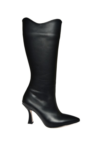 Fox Shoes R820020109 Siyah İnce Topuklu Kadın Çizme Siyah