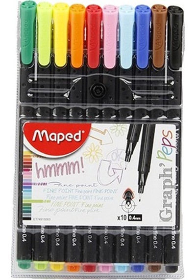Maped Graph Peps 10'Lu Keçeli Kalem 749150