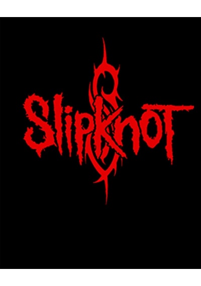 Zepplin Giyim Slipknot Logo Red Büyük Sırt Patch Yama Siyah