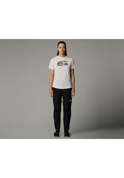 The North Face W Foundation Tee Graphic 1 Kadın Günlük Tişört Nf0a8brzqlı1 Beyaz Beyaz