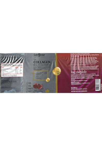 The Collagen Beauty Gummies Çiğnenebilir, Jel Form 2 Paketi 7/8 Yaş