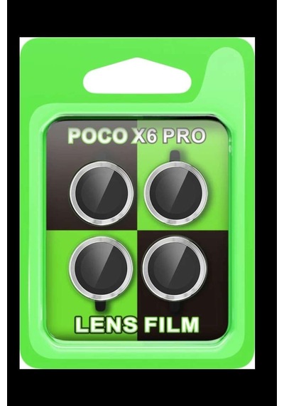 Poco X6 Pro Raze Metal Kamera Lens - Gümüş Diğer