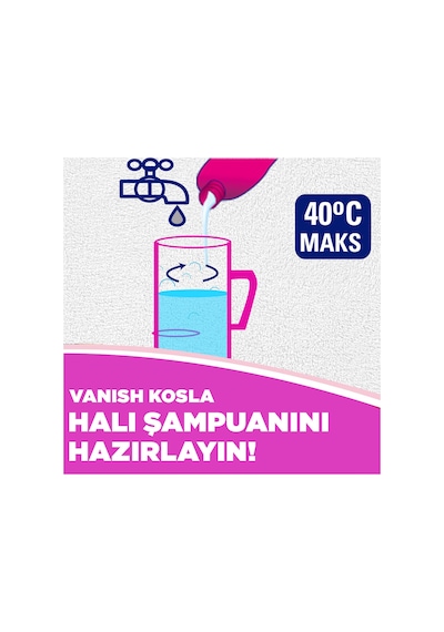 Halı Şampuanı Makinede 850 Ml Tekli