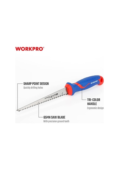 Workpro Wp215016 150 Mm Hızlı Kesim Profesyonel Alçıpan Testeresi