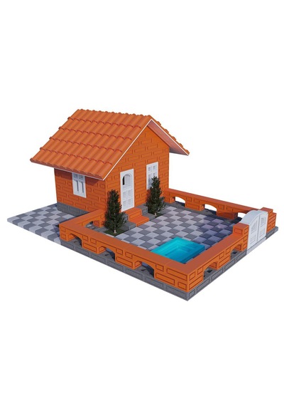 Enzo Küçük Mimar Yazlık Evi Maketi 23 16 10cm 1/50 490parça