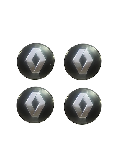 Renault Sticker Jant Göbeği Dörtlü Takım 58 Mm Çerçevesiz