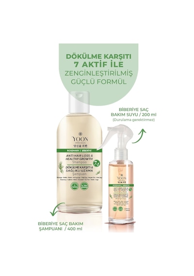 Yoon Dökülme Karşıtı Saç Bakım Suyu 200 ML + Şampuan 400 ML