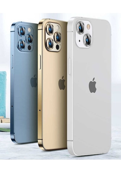 Apple Uyumlu iPhone 13 Pro Max Zore Cl-04 Kamera Lens Koruyucu Gümüş
