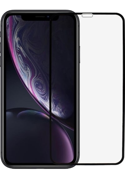 Apple Uyumlu iPhone Xr Tam Kaplayan Temperli Ekran Koruyucu Cam (484048942) 10 Tl Fark Ile Şeffaf Kılıf