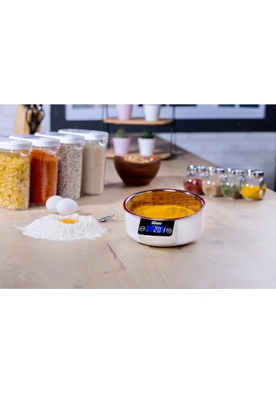 Ayrex Zilan Zln2977 Dijital Mutfak Tartısı, 5 Kg Kapasiteli, 1 Gr Hassasiyetli, Lcd Ekranlı, Kaseli, Beyaz Genel