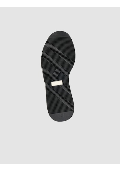 Cabani %100 Hakiki Deri Lacivert Bağcıklı Ve Fermuarlı Erkek Sneaker Lacivert