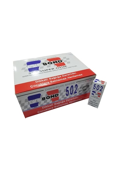 Evobond 502 Süper Hızlı Japon Yapıştırıcı 20 G 50'li Paket