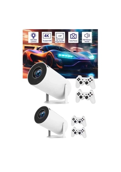 Ilkeshop Full Hd 8 Gb Ayaklı Çift Kollu 4k Video Oyun Konsolu Tnabilir 41338109