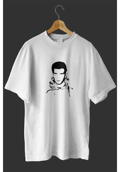 Adrift -wed Deniz Gezmiş 2 Tasarım Baskılı Oversize T Shirt Beyaz