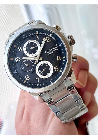 Ferrucci Fc63307 Fonksiyonlu Çelik Kordon Trend Erkek Kol Saati