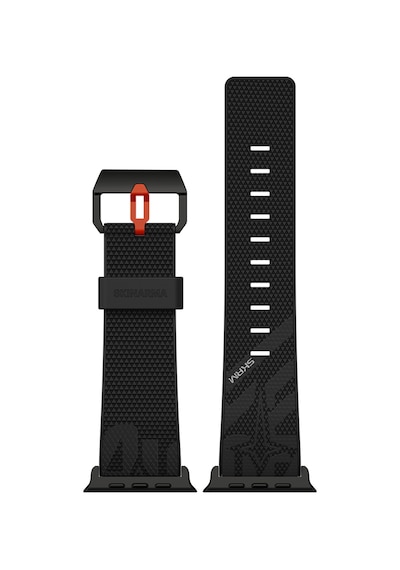 Watch 12 46mm Uyumlu Skinarma Phantom Serisi Silikon Kordon Siyah