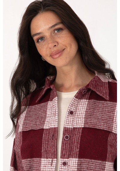 U.s. Polo Assn. Kadın Plum Gömlek Desenli 50308657-vr177 New Plum