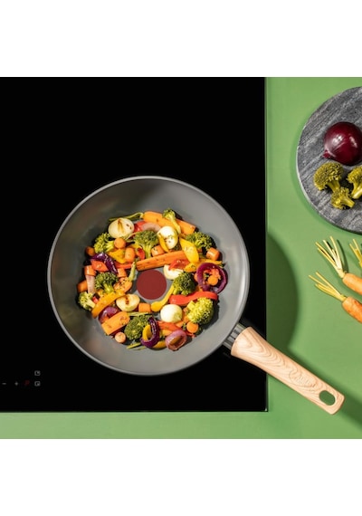 Tefal Ceramic Renew Wok Tava - 28 Cm C4251943 2100129950 Gri