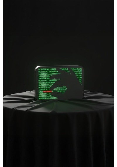 Hacker Password Tasarımlı Dekoratif Aydınlatma 25x16cm 603-1