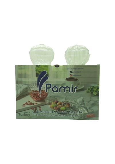 Pamir Pmr-203-204 Pera & Kelebek Mix Mika Şeffaf Şekerlik- 24'li Paket Diğer