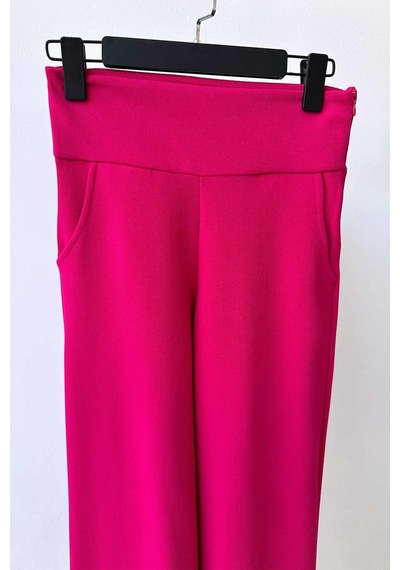 Kahijab Krep Korsaj Bol Paça Pantolon - Fuşya Fuşya