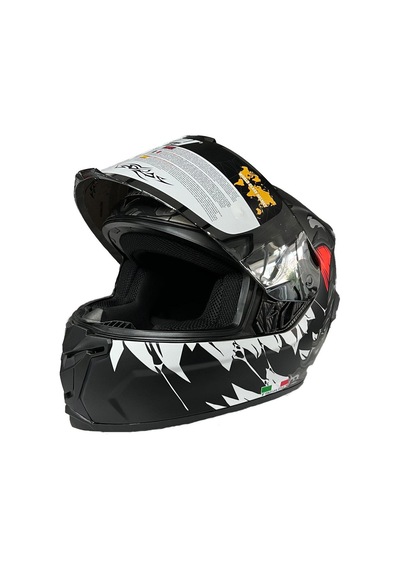 Sway 820 Monster Full Face Motosiklet Kaskı 63978 Gri
