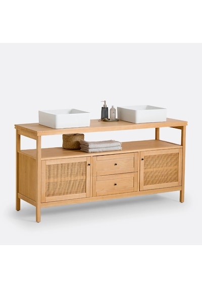 Altea Rattan Detaylı Çok Amaçlı Büfe, Konsol Ahşap
