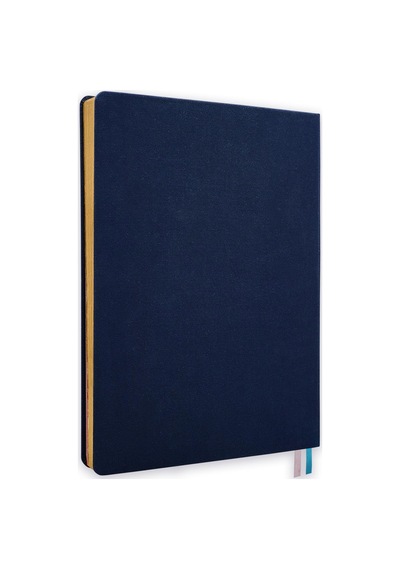 19x25 Ciltli Nakışlı Kapak- Navy Folk Çok Renkli