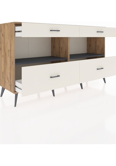 Hyperion Konsol 2 Raflı 4 Çekmeceli 176x44x99 Çam-antrasit/aytaşı Atlas Çam/antrasıt - Atlas Çam Hyperion Konsol 2 Raflı 4 Çekmeceli 176x44x99 Çam-antrasit/aytaşı Atlas Çam/antrasıt - Atlas Çam