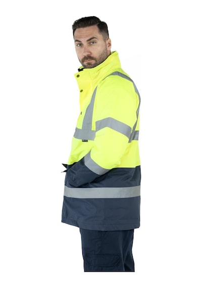 Çift Renkli Hi - Vis Kaban Sarı - Lacivert