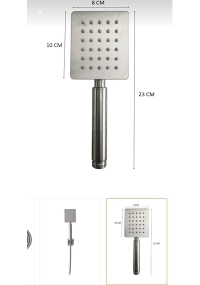 İsaoğlu Yapı Inox Duş Seti Inox Tepe Yağmurlama Banyo Duş Sistemi Alt Armatür Dahil Set Diğer