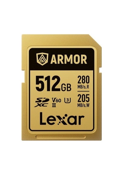 Lexar Armor Gold 512gb Profesyonel Seri Sd Kartı Lsdamgl512g-rnnng - 280mb/s Okuma 205mb/s Yazma V60 C10 U3