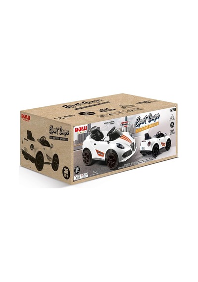 Dolu Oyuncak 12v Sport Coupe Akülü Araba Beyaz B3409809523n1