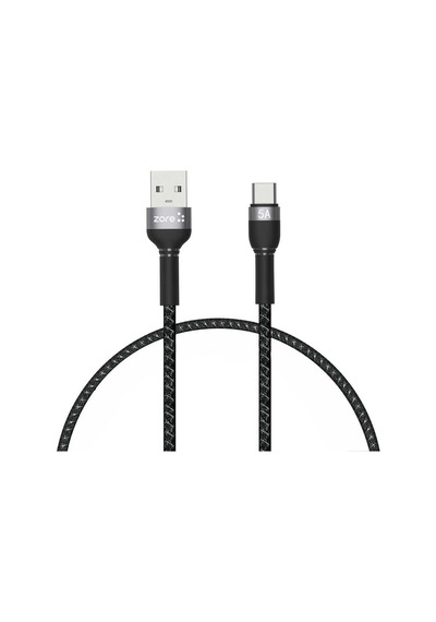 Siyah Shira Serisi Type-c Usb Kablo 30 Cm-zore