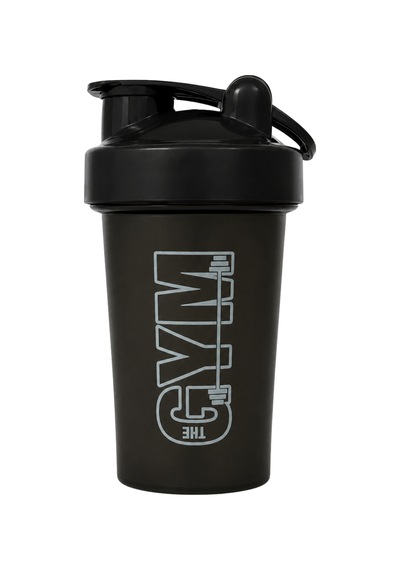 Gym Shaker 550 Ml Ölçekli Sızdırmaz Kapaklı Protein Shaker Siyah