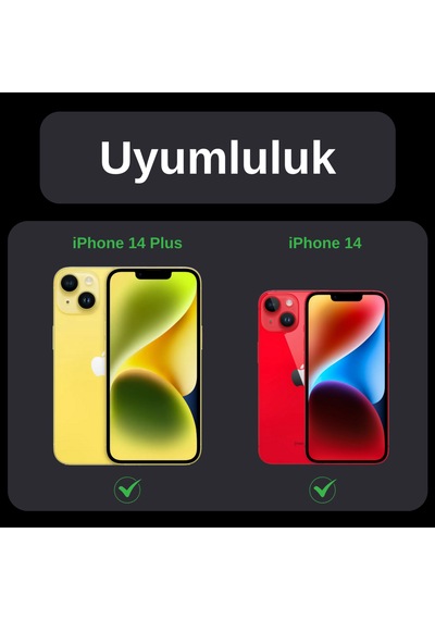 Safeus Safir Temperli Kamera Lens Koruyucu Apple Uyumlu iPhone 14 Plus Ve İle Mor