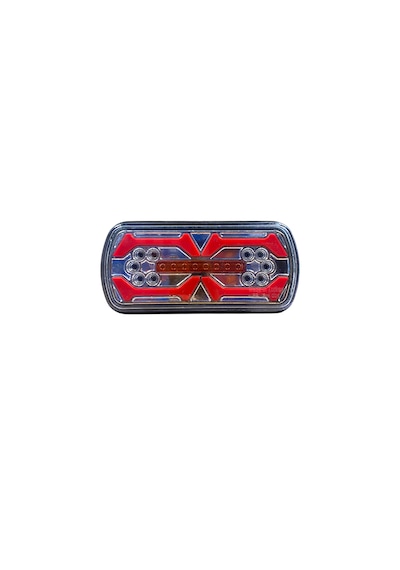 12v-24v Ultra Neon Led Dikdörtgen Stop Lambası 2 Adet Kurtarıcı Çekici Römork Karavan Kamyon Uyumlu
