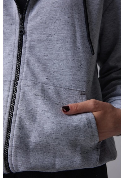 Defys Kadın Kapüşonlu Fermuarlı Oversıze Sweatshırt Kırçıllı Gri Melanj - 527346818 Kırçıllı Gri Melanj Defys Kadın Kapüşonlu Fermuarlı Oversıze Sweatshırt Kırçıllı Gri Melanj - 527346818 Kırçıllı Gri Melanj