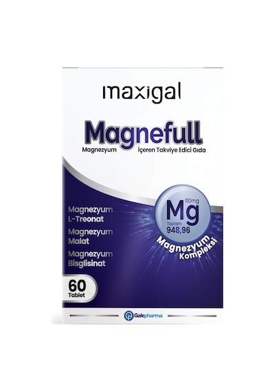 Maxigal Magnefull Magnezyum 60 Tablet
