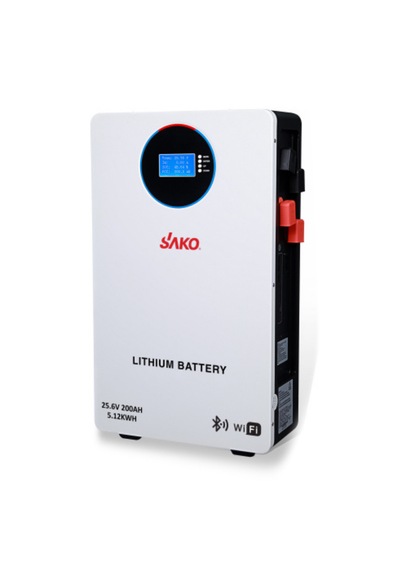Sako Li-sun 25.6 Volt 200ah 5.12kwh Lifepo4 Lityum Akü