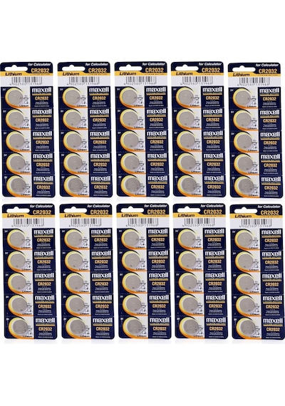 Maxell CR2032 3 V Lityum Düğme Pil 5 x 10'lu
