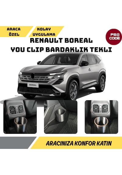 Renault Boreal Bardaklık Tekli Youclip
