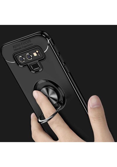Samsung Galaxy Uyumlu Note 9 Kilif Yüzüklü Tam Korumali Silikon Kapak 417331905