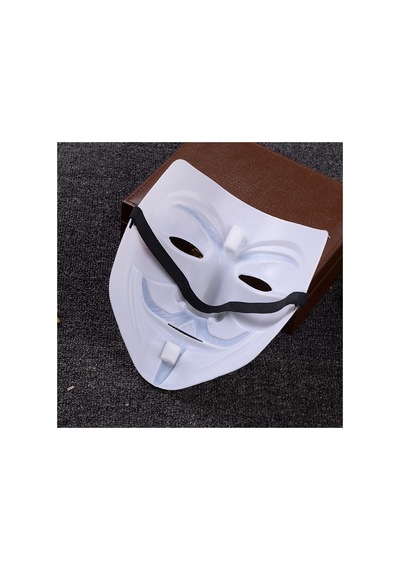 Cadılar Bayramı Vendetta Maske Ve Siyah Yakalı Pelerin 120 Cm Kostüm Seti Parti Aksesuarı Çok Renkli