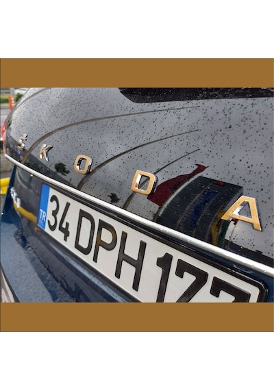 Skoda Scala Amblem&Tampon Stıcker Set (544752391) Skoda Scala Amblem&Tampon Stıcker Set (544752391)