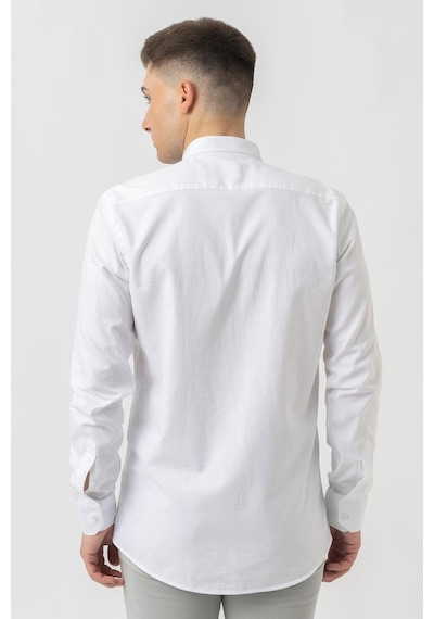 White Stone Aarburg G45044 Pamuklu Regular Fit Oxford Gömlek Beyaz-beyaz Beyaz