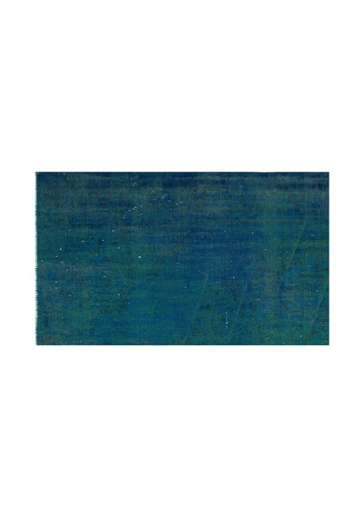 El Dokuması Vintage Yün-pamuk Turkuaz Halı 31070 165 X 275 Cm
