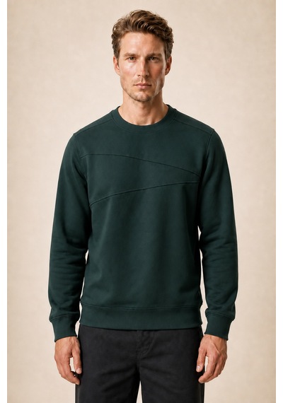 Redline Lines Regular Fit Kışlık Sweatshirt Nefti
