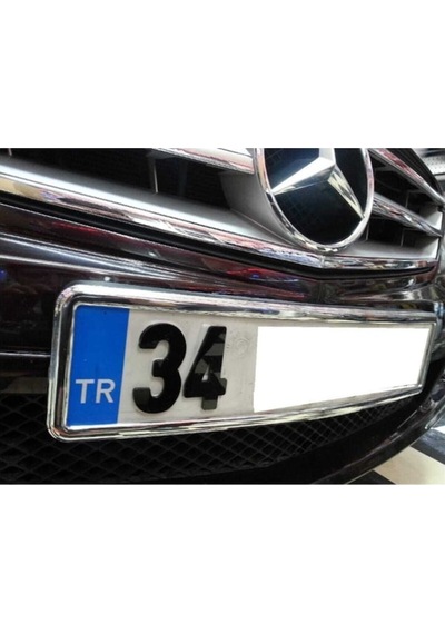 Yeni Nesil Krom Plakalık 2 Adet Krom Plaka Altlığı 534230173